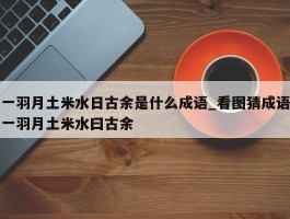 一羽月土米水日古余是什么成语_看图猜成语一羽月土米水曰古余