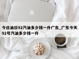 今日油价92汽油多少钱一升广东_广东今天92号汽油多少钱一升