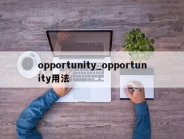 opportunity_opportunity用法