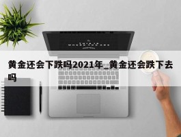 黄金还会下跌吗2021年_黄金还会跌下去吗