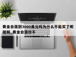 黄金会涨到3000美元吗为什么不能买了呢视频_黄金会涨价不
