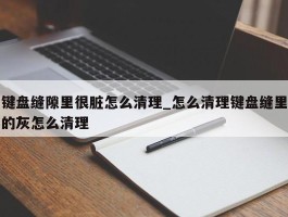 键盘缝隙里很脏怎么清理_怎么清理键盘缝里的灰怎么清理