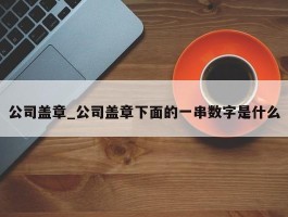 公司盖章_公司盖章下面的一串数字是什么