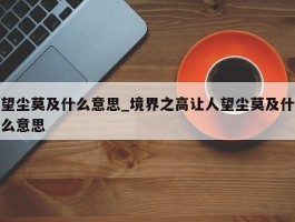 望尘莫及什么意思_境界之高让人望尘莫及什么意思
